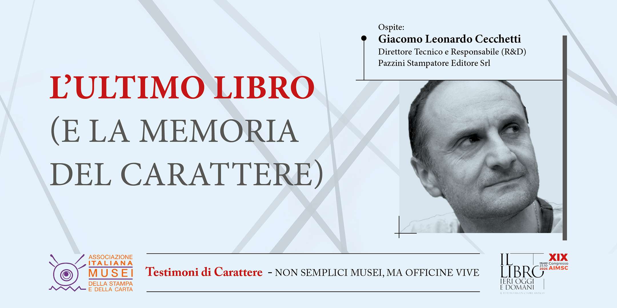 Giacomo Cecchetti - L'ultimo Libro .- Testimoni di Carattere